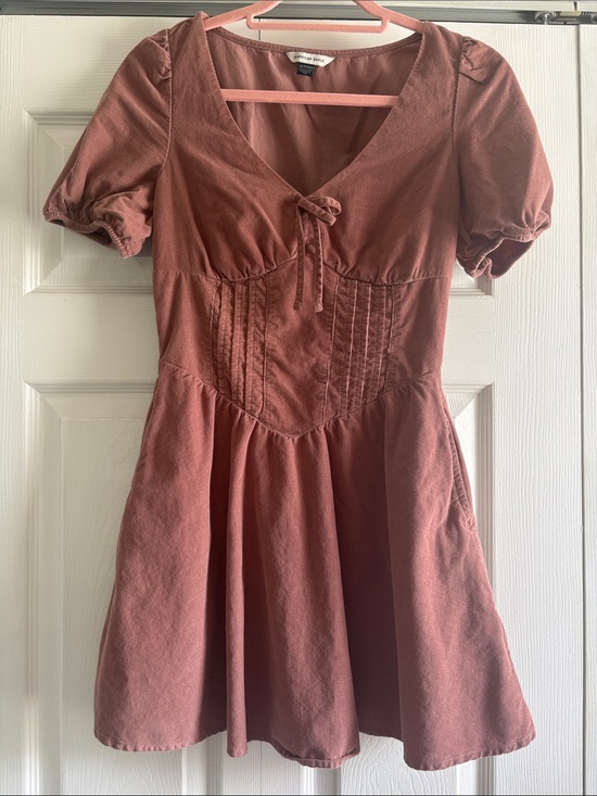 American Eagle Outfitters Dresses & Skirts - American Eagle Outfitters Dusty Rose Corduroy Dress
